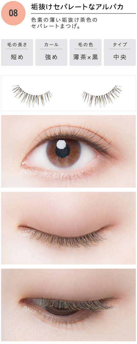 セットアップ DOLLY WINK つけまつげ salon eye lash アルパカ cominox